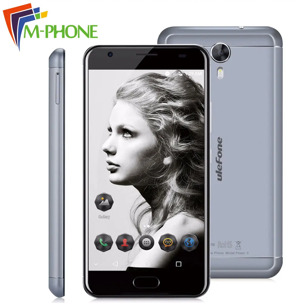 Original Ulefone Power 2 Mobile Phone 5 5 Inth 4G LTE 6050mAh MTK6750T Quad Core cellphone