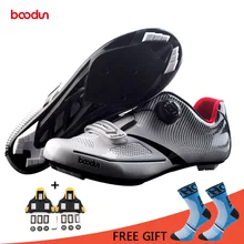 Boodun/Обувь для шоссейного велоспорта; Мужская обувь; износостойкая обувь из микрофибры; дышащая велосипедная обувь; спортивная обувь с самоблокирующимся замком; велосипедная обувь; Chaussure