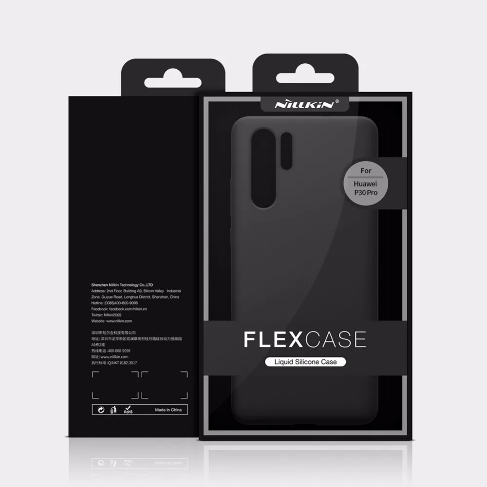 Huawei P30 Pro Чехол huawei P30 Lite чехол NILLKIN Flex чистый жидкий силиконовый чехол с защитой от отпечатков пальцев Мягкая задняя крышка