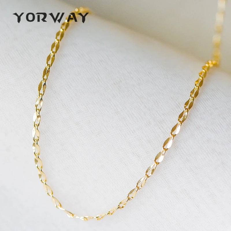 1 Meter, Gold Plated Brass Double Bar Linked Chains 2mm, Color Tarnish