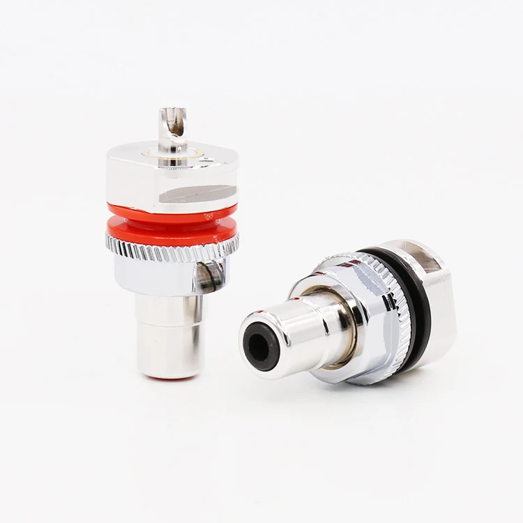Viborg RC101R Pure Copper Rhodium Plated RCA