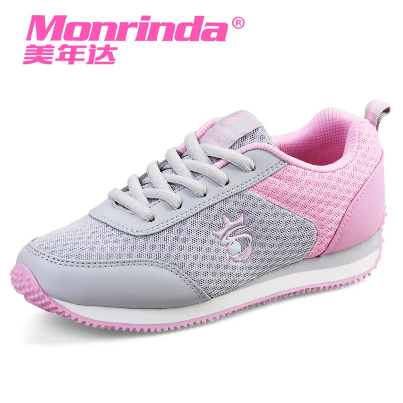 Monrinda New Arrival Women Running Shoes Breathable Mesh Outdoor Walking Shoes Female Lightweight Sport Shoes 583