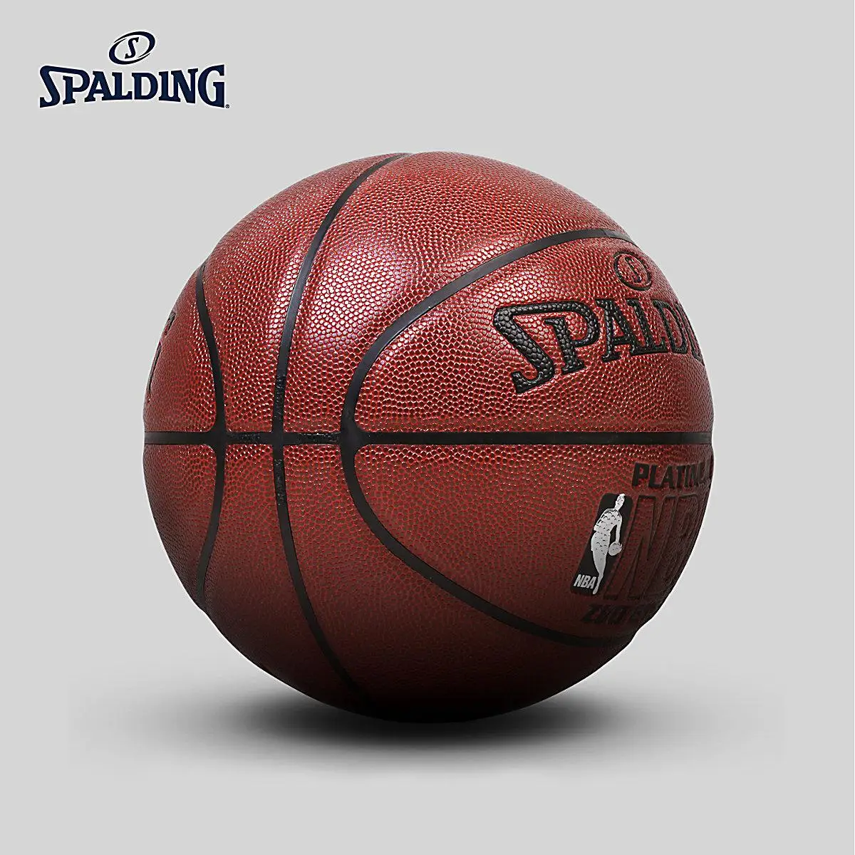 Настоящий логотип Spalding Nba, Платиновый баскетбольный мяч для помещений, Официальный Размер 7, полиуретановый материал, мужской тренировочный мяч для матча, 74-605y