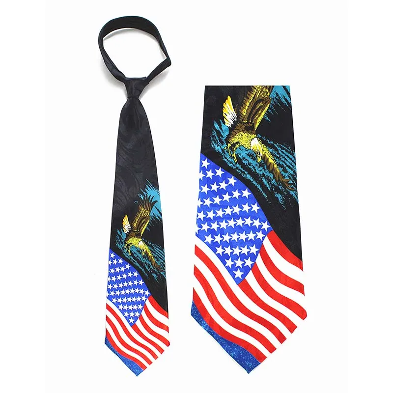 JEMYGINS дизайн шелковый галстук с принтом музыка Леопард Зебра Тигр Америка Флаг шеи галстук Новинка животное 4 дюйма Галстук для мужчин - Цвет: 3
