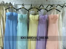 2016 Real Photo 5 Colors Convertible Style Bridesmaid Dresses vestido de festa de casamento Chiffon Formal Party Gowns IDOB02