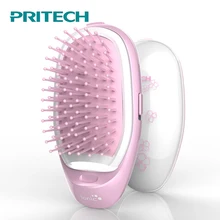 PRITECH портативный волос ионный Выпрямитель для волос щетка отрицательная расческа-ионизатор вынос Антистатическая Массажная расческа для прямых волос