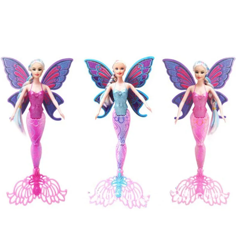 

35cm New Mermaid Doll Princess Ariel Mermaid doll with wings beautiful fairy dolls gifts for girls
