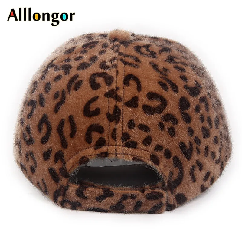 New Arrival Winter Baseball Cap Women Leopard print Wool Parent-child Caps child Snapback kids hat hip hop