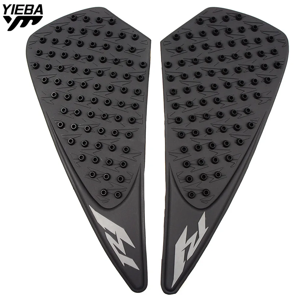 FOR R1 LOGO Motorcycle Accessories Carbon Fiber Tank Pad tank Protector Sticker for YZMAHA R1 YZFR1 YZF-R1 YZF R1 2004 2005 2006