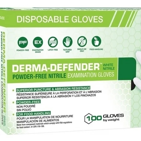 SAS Safety 66564 Derma Defender Skin Feel Nitrile Gloves Extra Large (1)