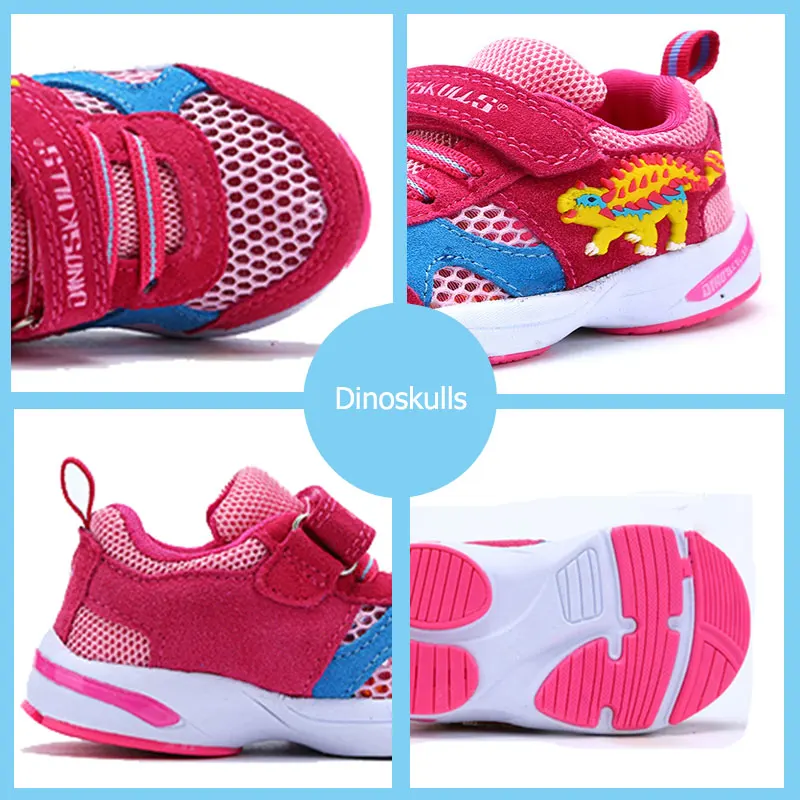 Dinoskulls Kids Shoes 3D Dinosaur Children Sneakers Mesh Breathable Toddler Boy Shoes Sport Tenis Baby Girls Trainers 2019
