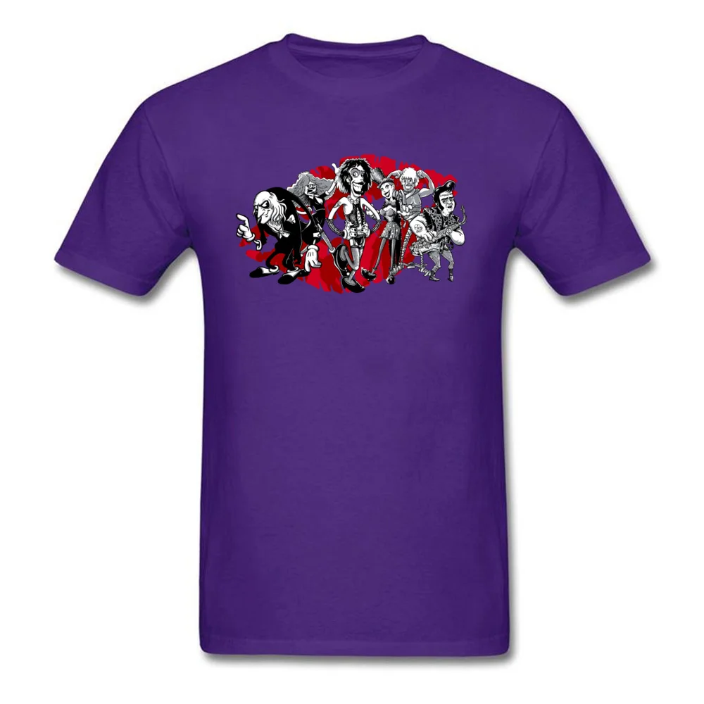 Rocky Horror Toons T-shirts Short Sleeve Custom 2018 Fashion Men Summer Autumn Tees Custom Tee-Shirt Round Collar Cotton Rocky Horror Toons purple