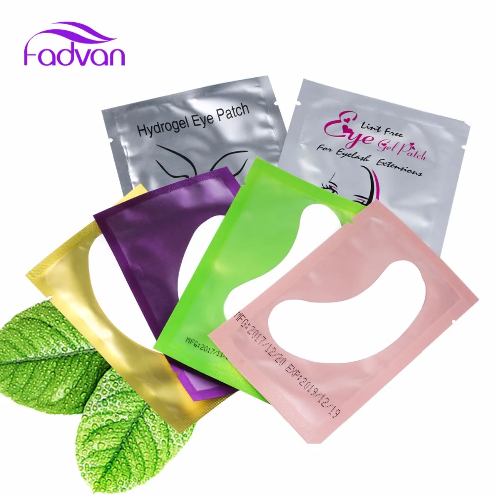 

Fadvan 50/100 Pairs/Lot Patches False Eye lash Extension Under Eye Pads Lashes Stickers Patches MIX Set Lint Free Eye Tips Tools
