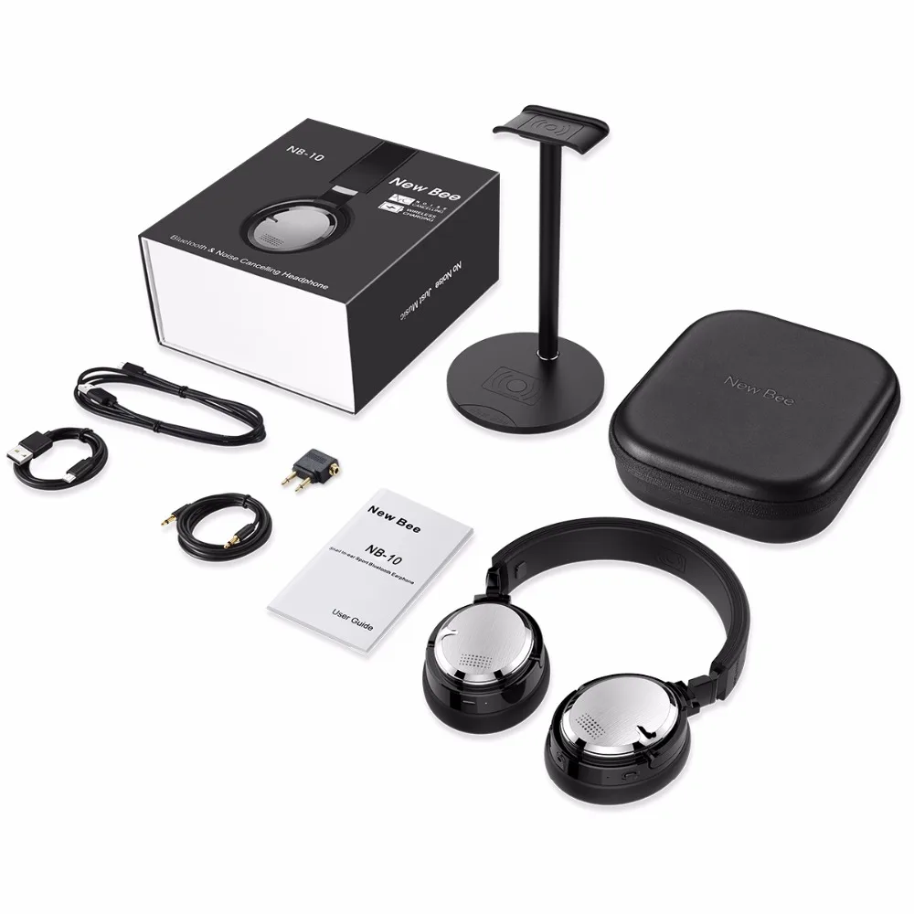Новые Bee Bluetooth наушники с активным шумоподавлением беспроводная гарнитура