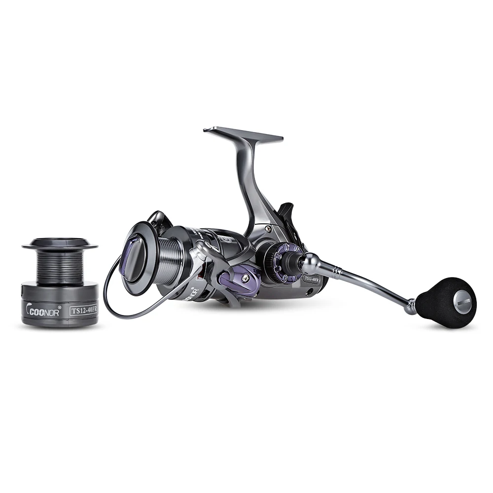 

COONOR TS12 10 + 1BB Double Gear Ratio 6.3:1 4.3:1 Spinning Fishing Reel with Metal Folding Handle