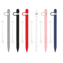 1 комплект силиконовый защитный чехол против потери оболочка анти-прокрутка кожи перо крышка/кабель адаптер трос для Apple карандаш защитный чехол