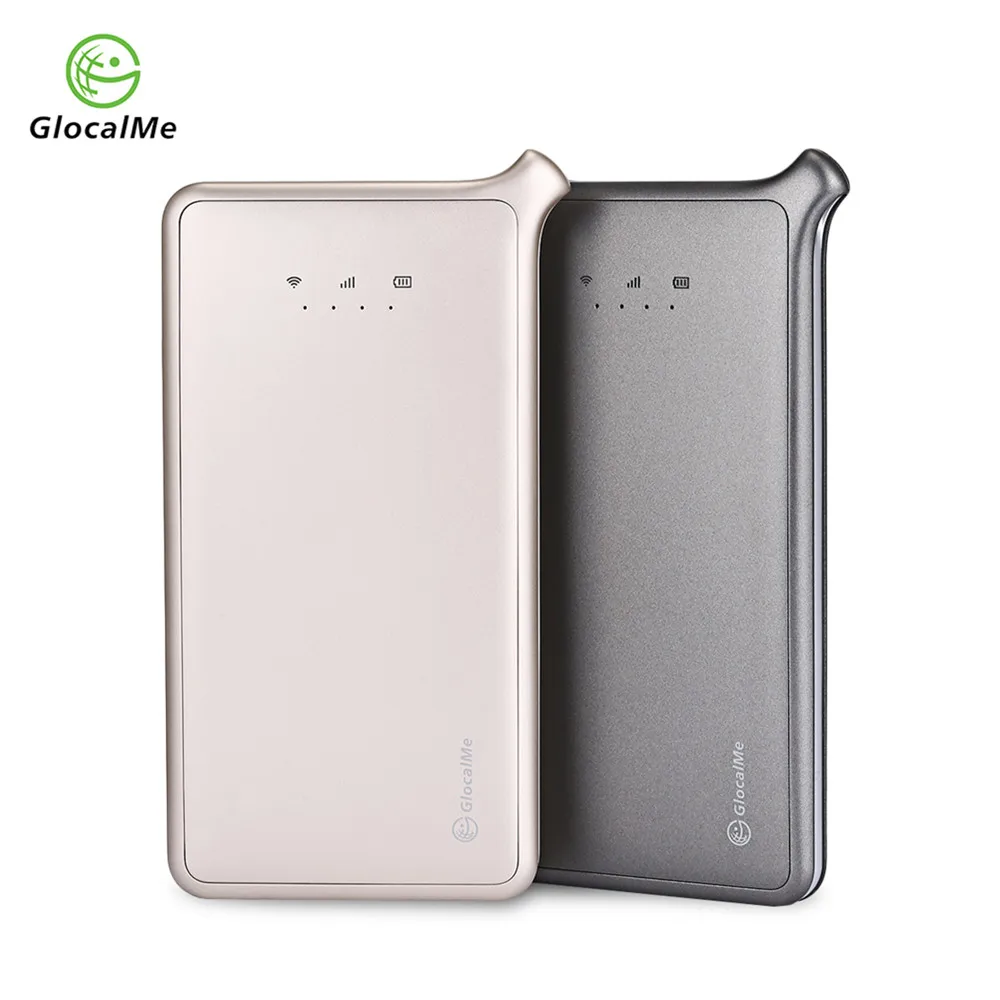 

GlocalMe E1 U2 4G Wireless WiFi Router Portable Free Roaming Mobile WiFi Hotspot with Two Sim Slots