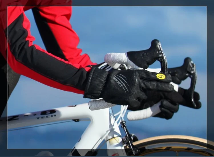 Высококачественные Утепленные зимние перчатки для велосипеда ветрозащитные теплые перчатки для велоспорта на полный палец противоскользящие велосипедные перчатки для мужчин и женщин