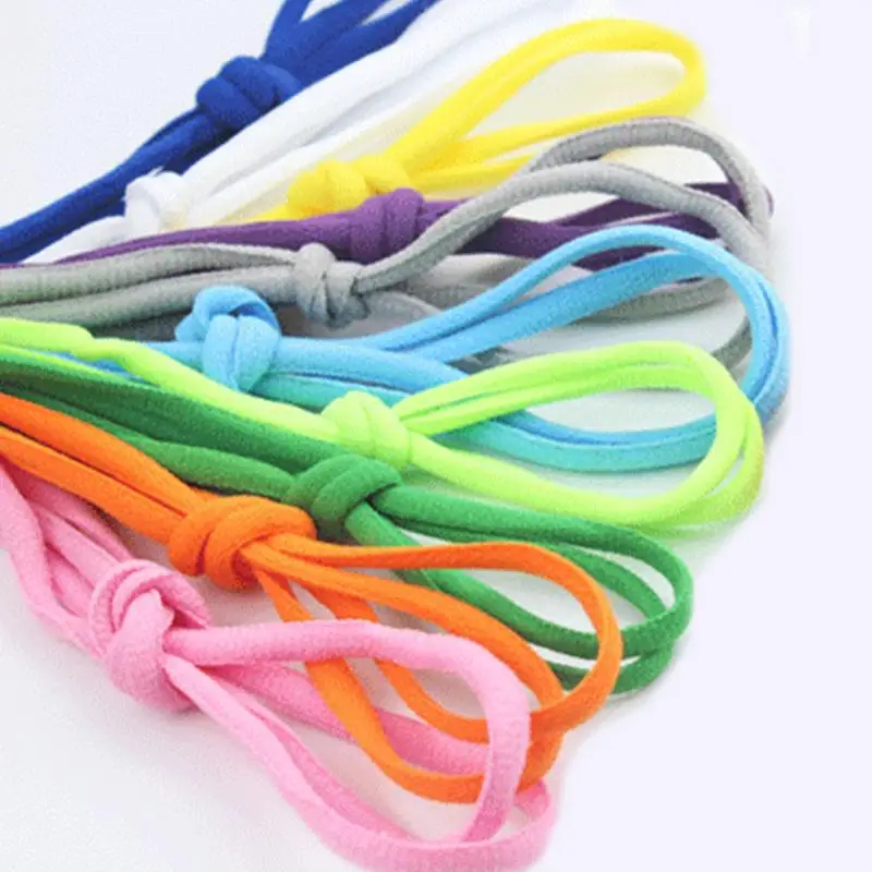 

Hot Selling 1 Pair New Oval Sporty Laces Sports Sneaker Boots Laces Strings Durable Shoelaces 14 Colors to Choose