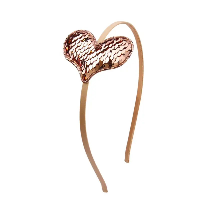 

1PC Cat Ear Dot Hair Accessories Headband Heart Hot Sale Kids Wedding Seaside Graceful Flip Sequins Hairband