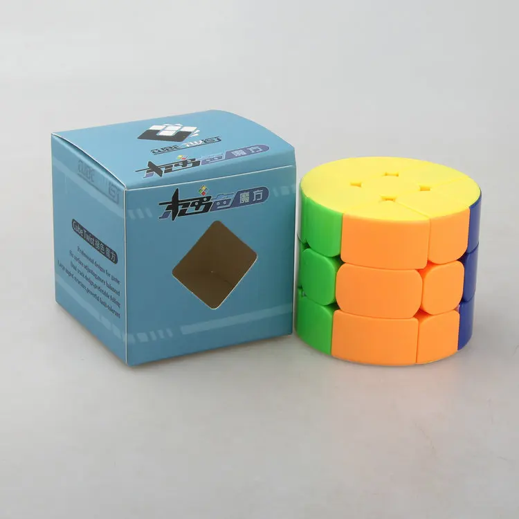 CubeTwist 3x3x3 цилиндрический магический куб скорость куб головоломка для детей Детская развивающая игрушка подарок на день рождения