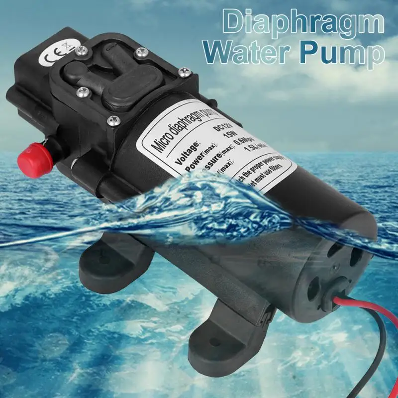 

0142HA-12-15 Electric Flow Back Diaphragm Water Pump Micro Diaphragm High Pressure Water Self Priming Pump Flow Back