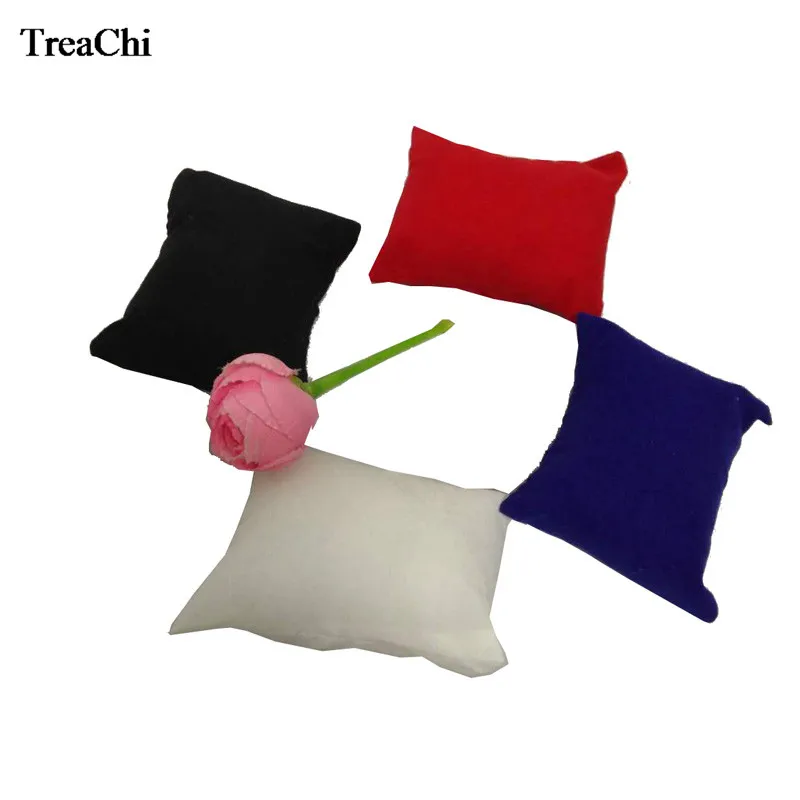8 Coussins De Montre En Cuir PU - Noir, 7.5x9.5x3.8 Cm - Pour Présentation Bijoux, Anti-rayures, Rangement - Lot économique