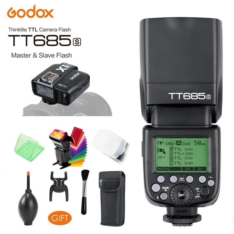  Godox TT685S 2.4G HSS TTL GN60 Wireless Flash Speedlite X1S Trigger Transmitter for Sony A58 A7RII 