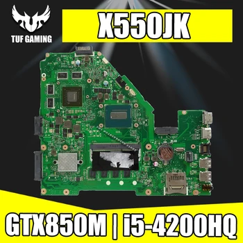 شراءاللوحة الاساسية X550JK الخاصة باسوس فلاينج فوركت FX50J X550JD X550JF X550JX X550JK اللوحة الام للابتوب مع I5-4200HQ رام 4 جيجا GTX850M