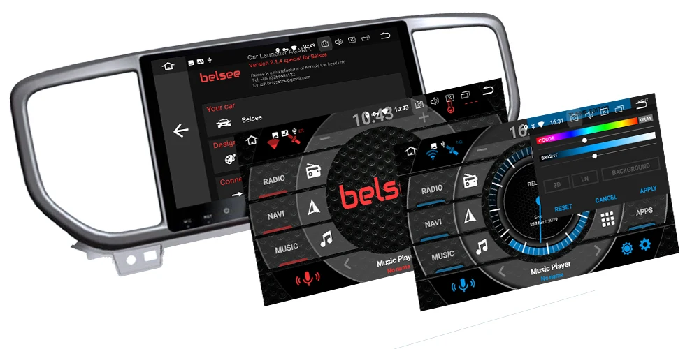 Flash Deal Belsee for Kia Sportage 2019 Android 9.0 Car Radio IPS Screen 8 Core 4GB 64GB 2 Din Stereo Audio Autoradio GPS Navigation Unit 3