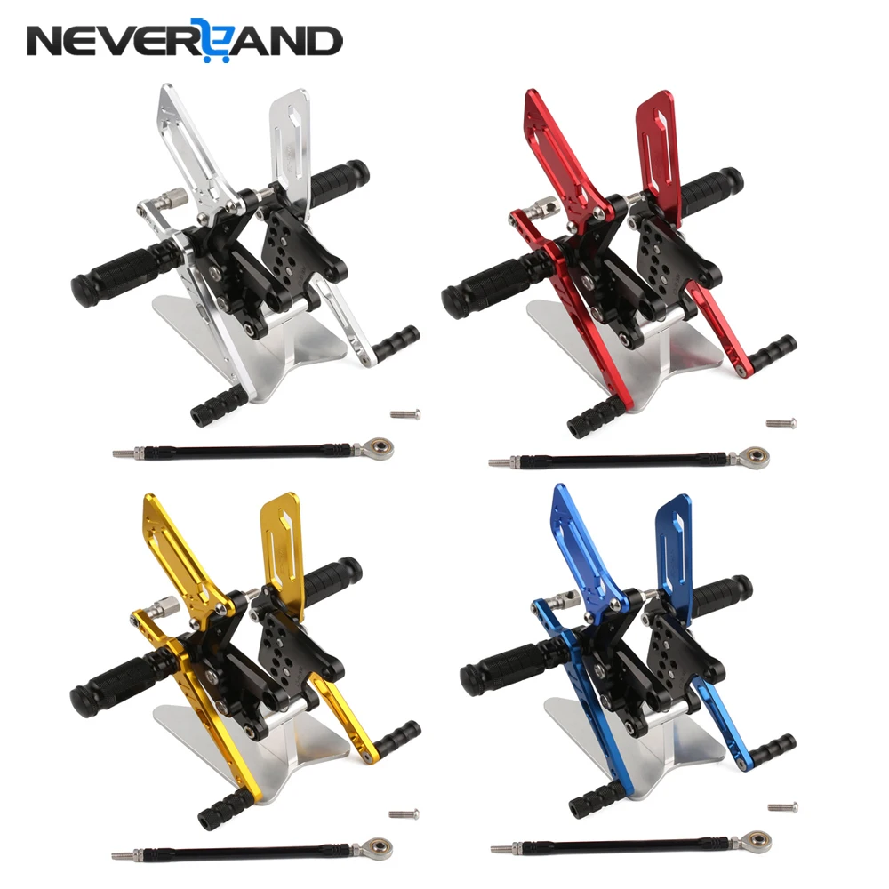 

High Quality Alloy Rearset Rear Footpeg for Suzuki GSXR600/1000 00-04 GSXR750 SV650/S Black Blue Black Gold Red Silver D20