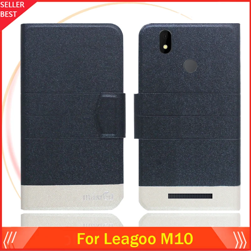 5 цветов Лидер продаж! Кожаный чехол для телефона Leagoo M10 защитный с откидной