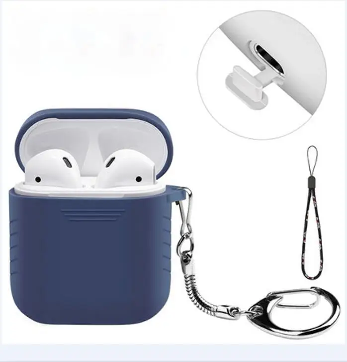BUBM силиконовый чехол для наушников Apple AirPods Bluetooth беспроводные наушники