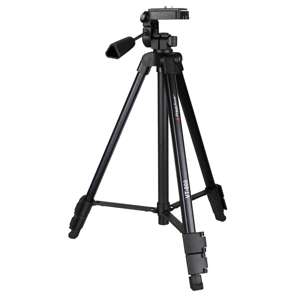 

Lightweight Plastic Tripod w/Video Head as Camera Accessory for Sony Canon smartphone Cellphone Easy for Out traveling VT-900