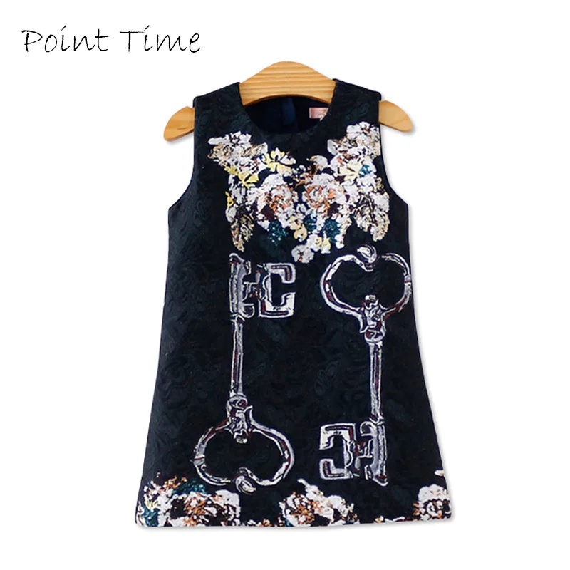 

Beautiful Carnation Flower Vest Dress Runway Vintage Key Dress Vestidos Infantis Baby Girl Clothes 8002