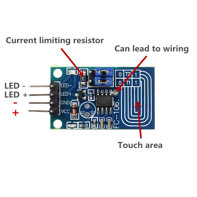 smart electronics capacitive touch dimmer constant pressure stepless