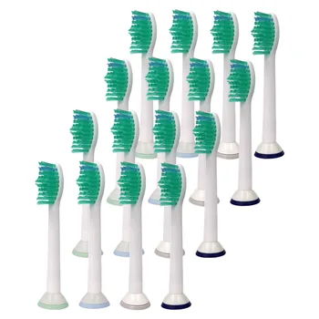 

16PCS Replacement Toothbrush Heads HX6014 for Philips Sonicare ProResults HX6013 HX6530 HX6930 HX6950 HX6730 HX3110 HX6721 6512