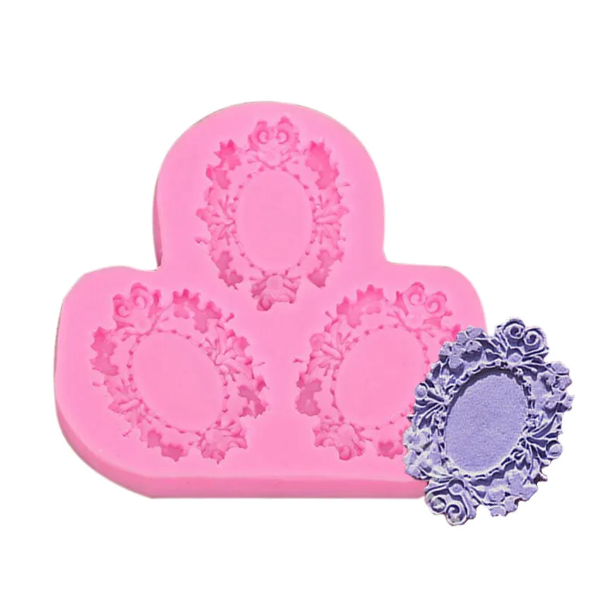 3D Photo Frame Shape Fondant cake silicone mold food grade mastic confeitaria chocolate jello candy making decoration tool | Дом и сад