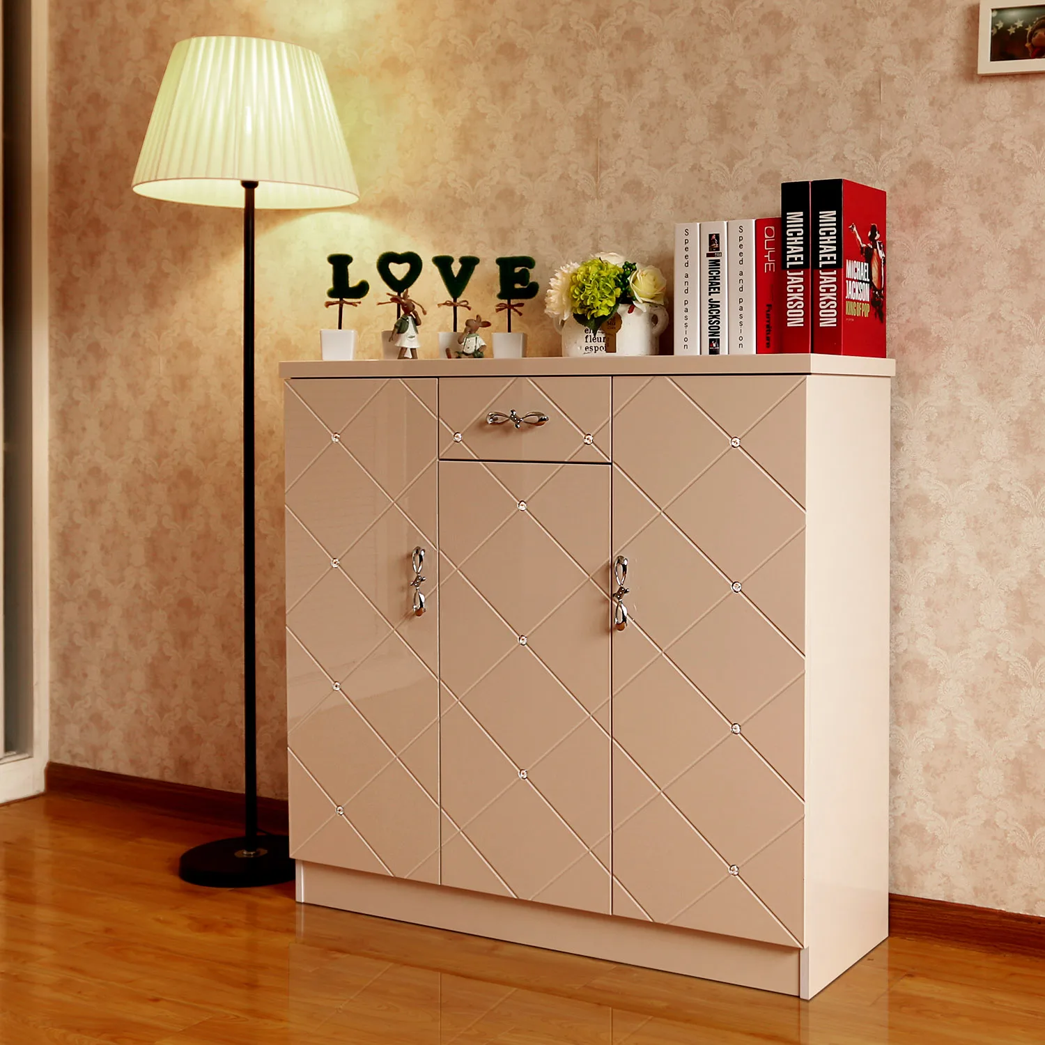 Paint the door entrance four shoe assembly hall minimalist cabinet rack