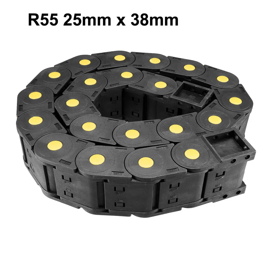 

UXCELL R55 25mm x 38mm Plastic 1M Long Closed can Open Cable Drag Chain Wire Carrier