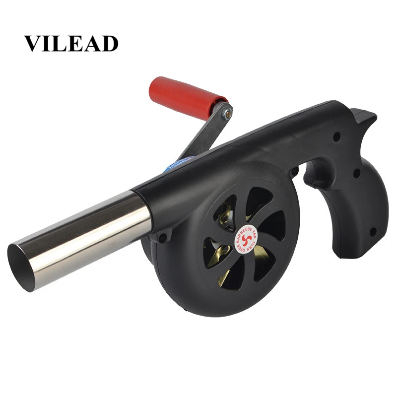 

VILEAD 29 cm Length Outdoor Cooking Air Blower Hand Crank For BBQ Fire Bellows Tool for Picnic Camping stove accessories Fan