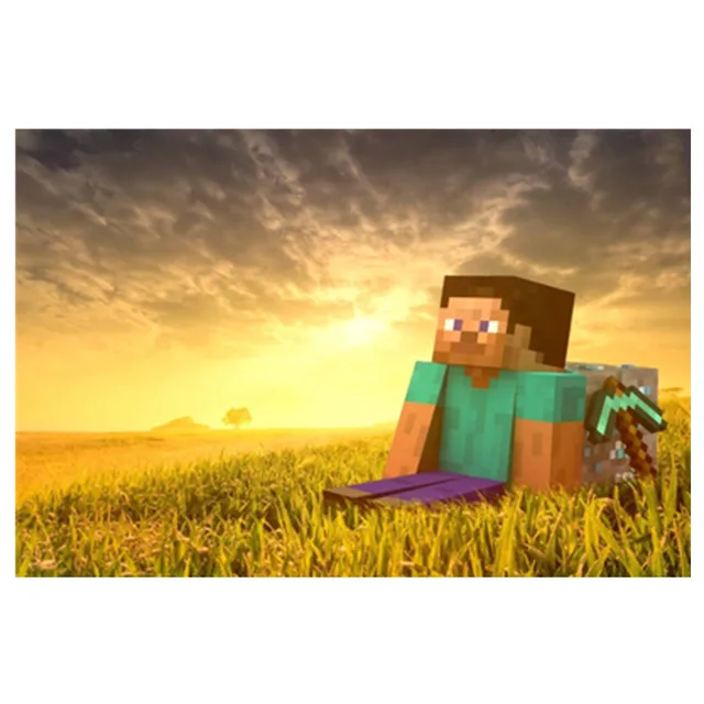Full Drill 5D DIY Cartoon Diamond Painting Minecraft steve abstrac2018