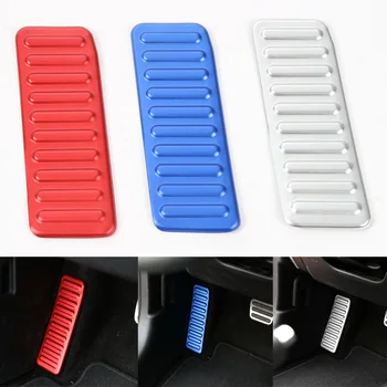 

YAQUICKA Aluminum Car Left Foot Rest Pedal Cover Trim Styling Sequins Fit For Ford Mustang 2015-2016 Interior Accessories