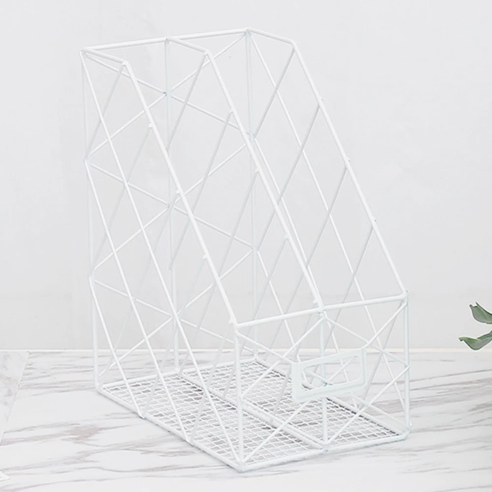 تجويفه سطح المكتب تخزين حامل أرفف الحديد شبكة رف حامل المنزل ملف إدارة مكتب مجلة الكتب المنظم العملية