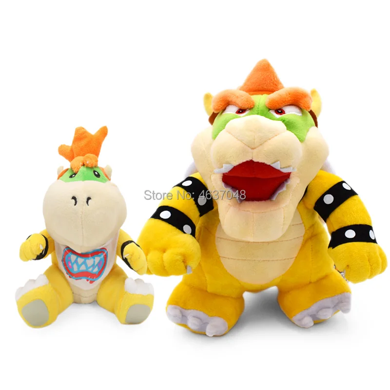 Super Mario Bros Plush Toys 18-24cm Bowser JR Koopa Bowser Dragon Plush Doll Brothers Soft Plush