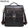 WESTAL Big Crossbody Bags for Men Genuine Leather Bag Hasp Men's Shoulder Bag Leather Handbags Fashion Messenger Bags Man 1292 ► Photo 2/6