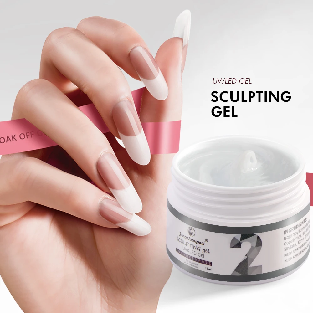 fengshangmei 15ml Builder Nail Art Gel 18 Colors Gel for Building Nails 3D Thick Gels for Nail Extensions 3