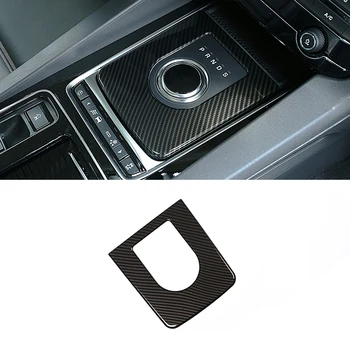 

Carbon Fiber Style Central Console Gear Shift Frame Cover Trim For Jaguar F-Pace X761 XE X760 XF X260 2016-2018