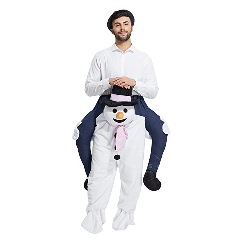 JYZCOS взрослых Наряжаться ездить на костюм для ходьбы маскарадный костюм забавные штаны нести обратно новинки в категории игрушки Пурим костюм для Хэллоуина - Цвет: snowman