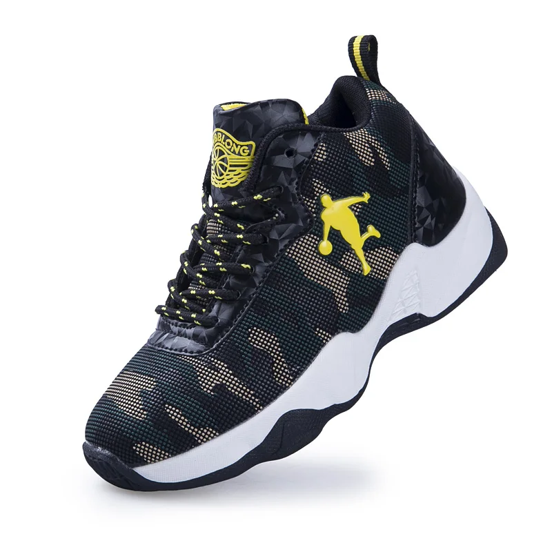 

2019 New Style Camouflage Print Kids Basketball Shoes for Boys Outdoor Sneakers Girls Trainers Children's Sport Shoes
